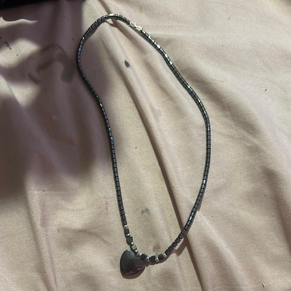 Elegant Silver Beaded Necklace